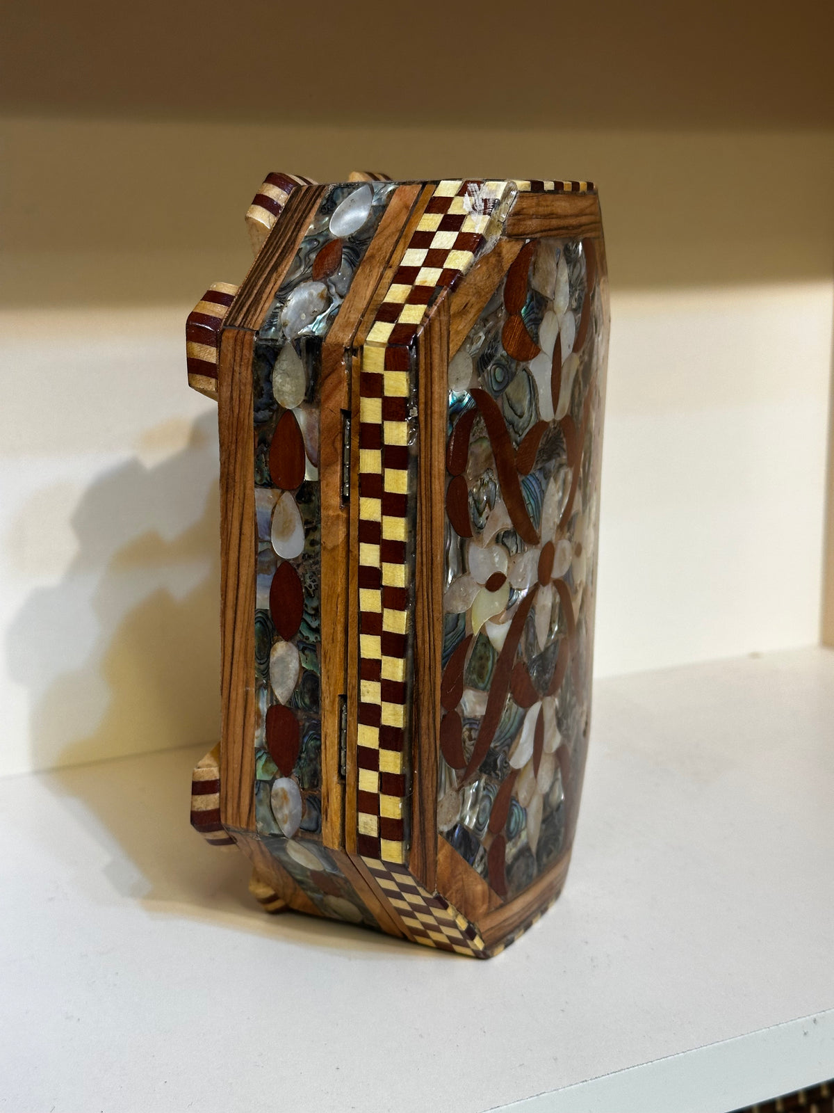 Green mother of pearl jewelry box