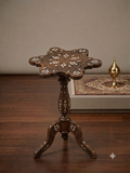 Beach wood side table