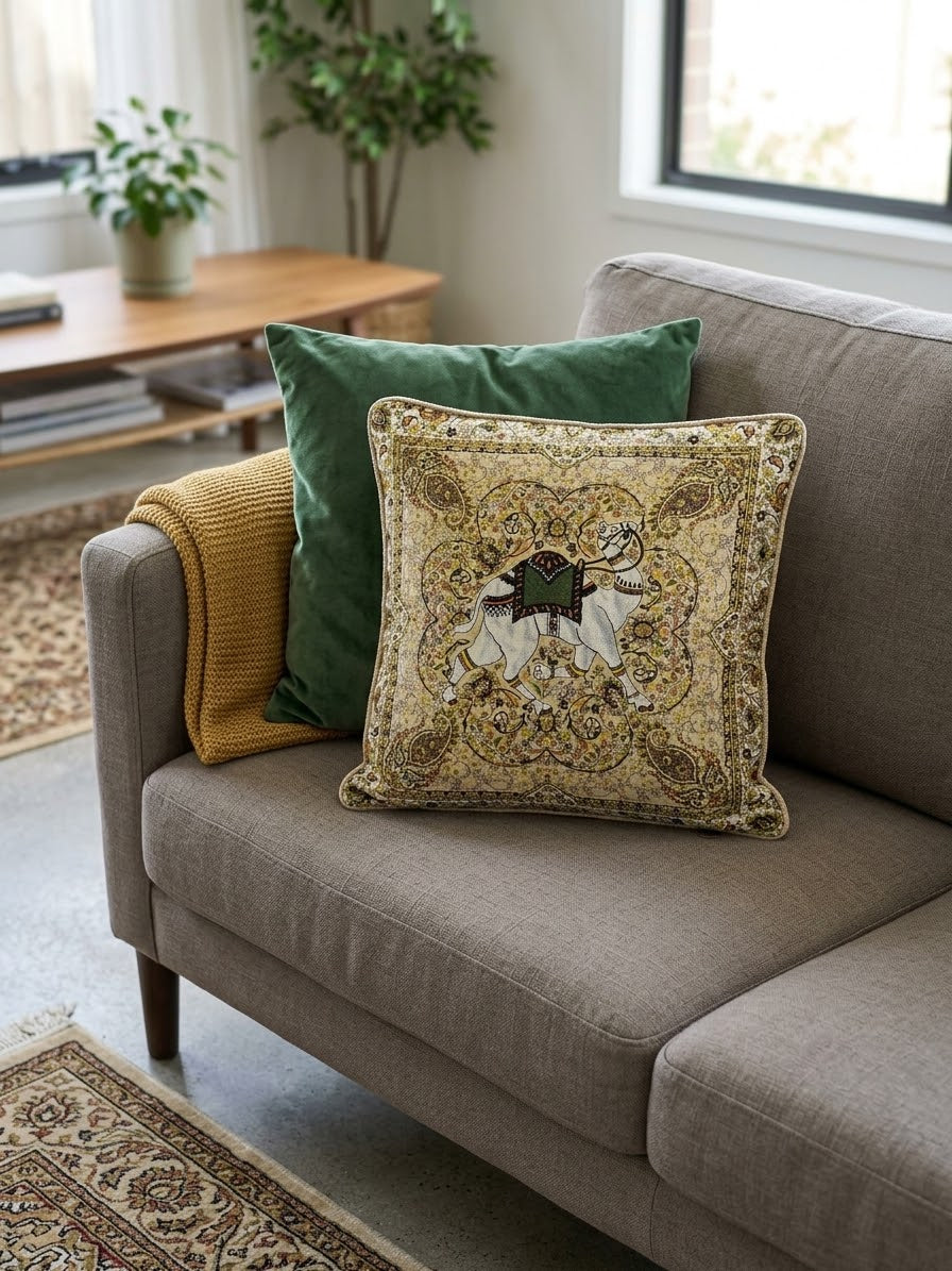 أغطية وسائد (كوشن كفر) بتصميم تراثي شرقي - 45×45 سم 
Oriental Persian Style Decorative Cushion Cover Set - 45x45 cm