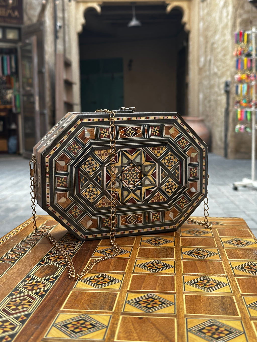 Mosaic hand bag
