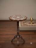 Walnut wood side table