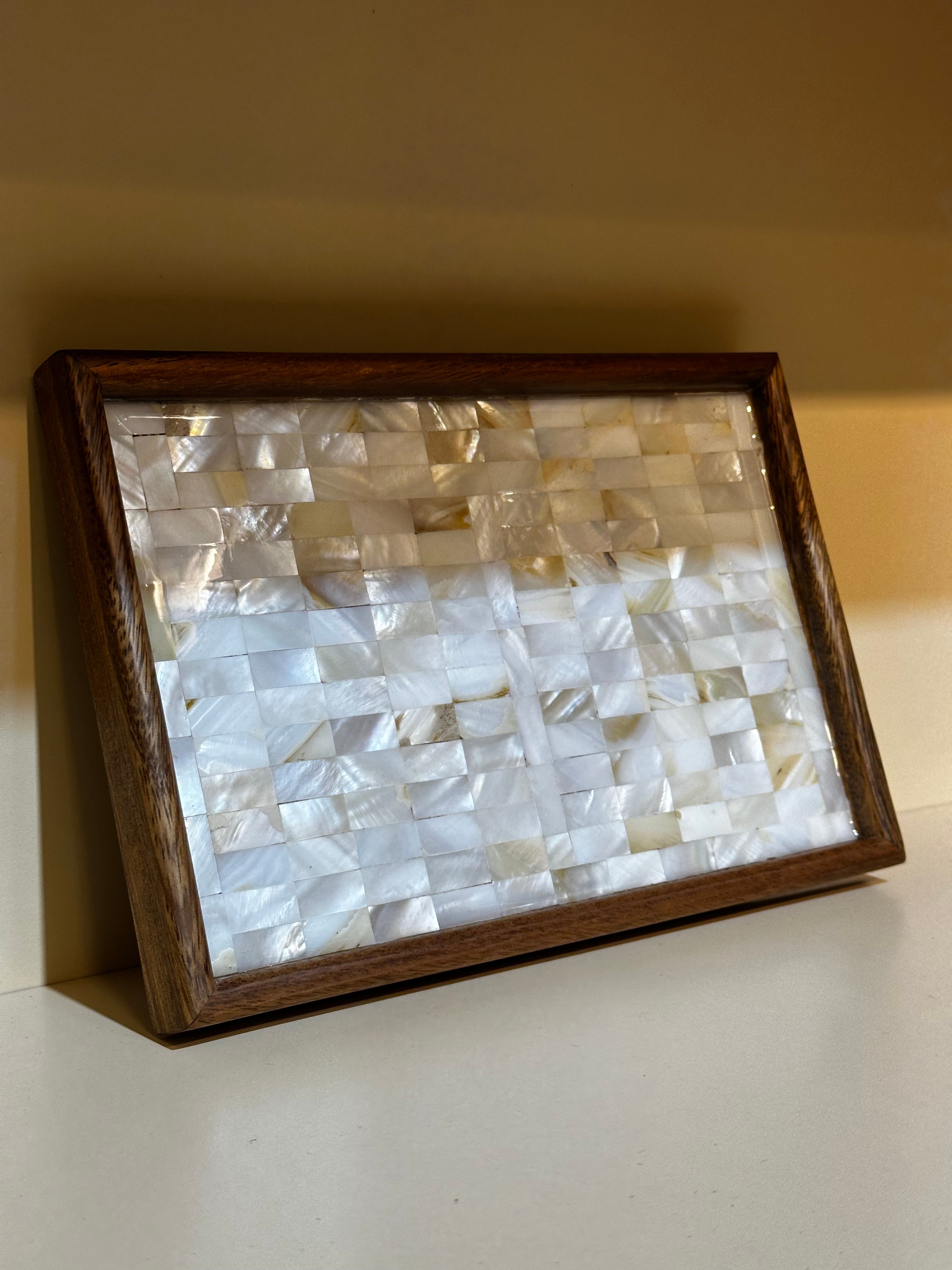 Hand made coffee tray