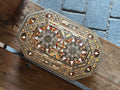 Handcrafted Mosaic & Mother-of-Pearl Storage Box – 27 × 16 cm