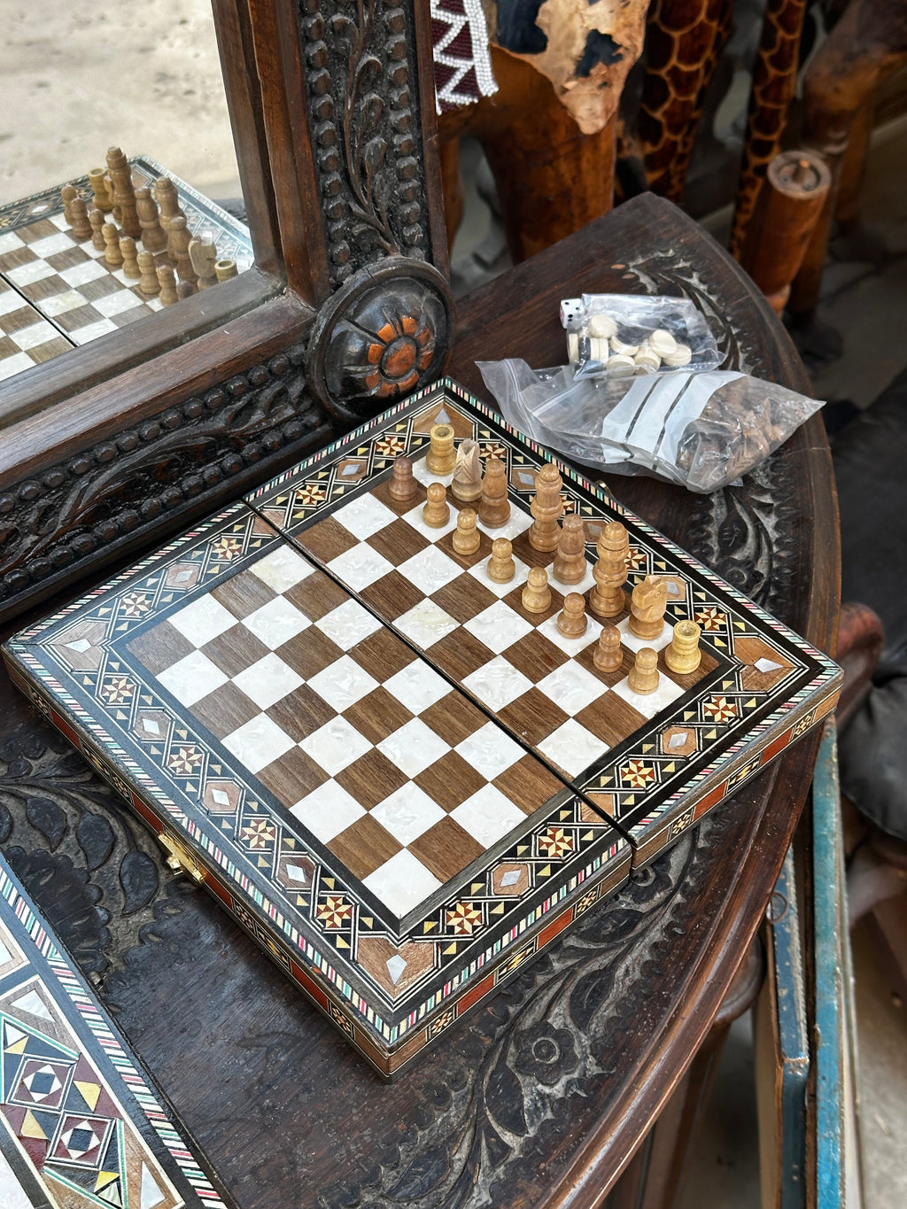 Add a chess pieces to your 20*20 cm chess board