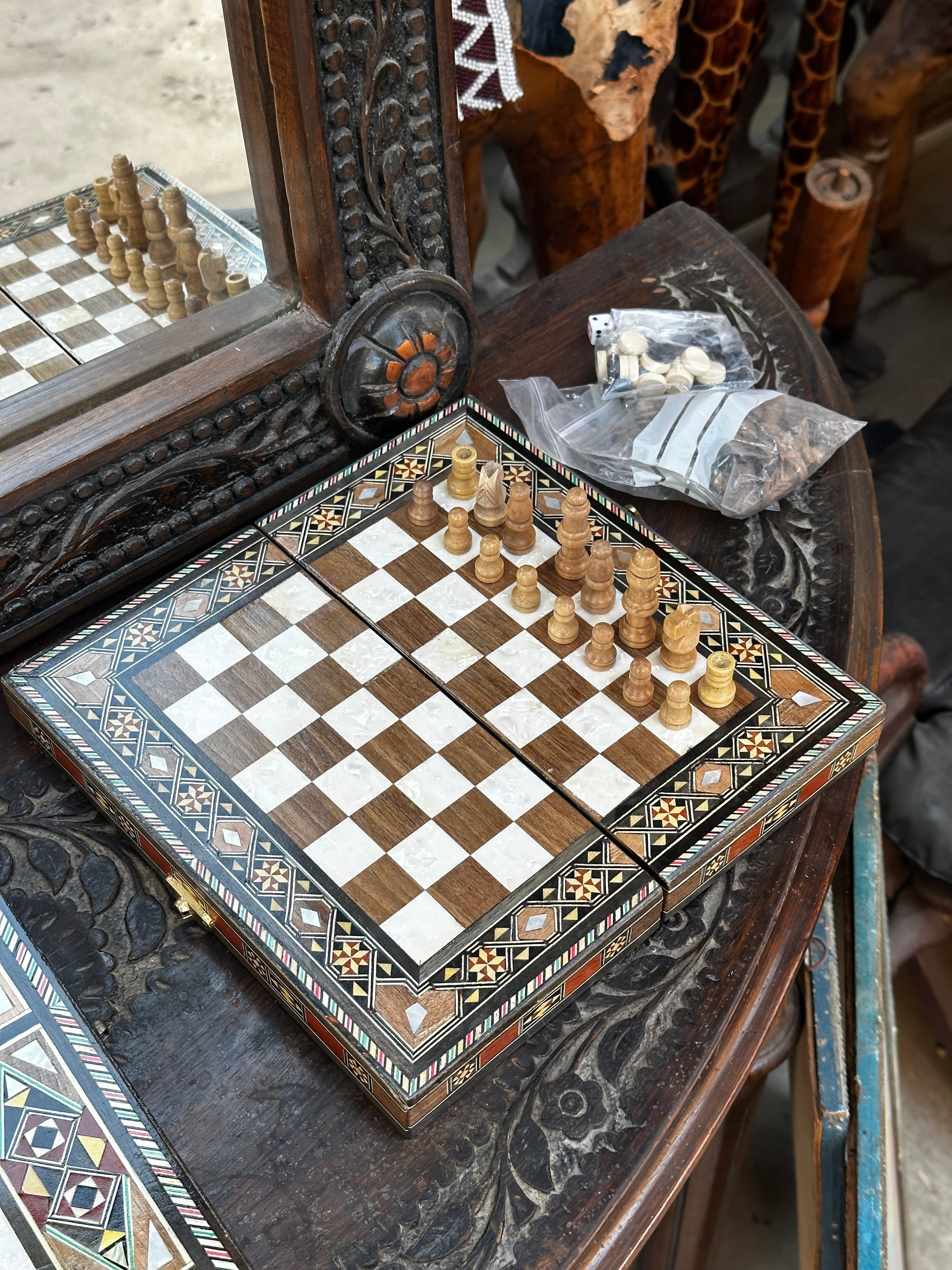 Add a chess pieces to your 20*20 cm chess board