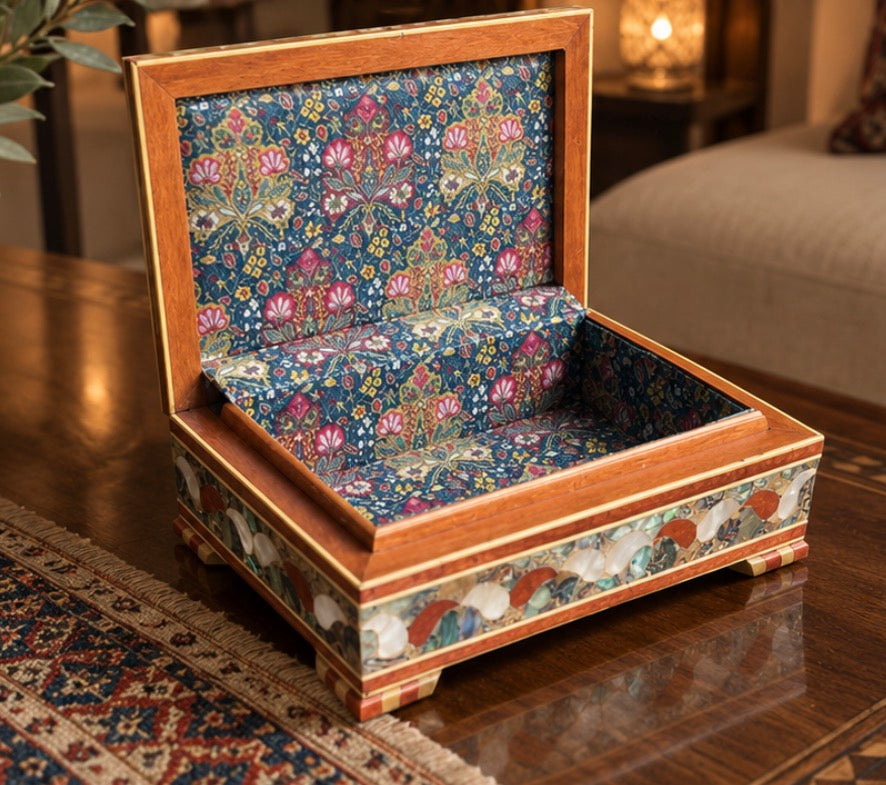Luxury Syrian Mother-of-Pearl Inlaid Keepsake Box