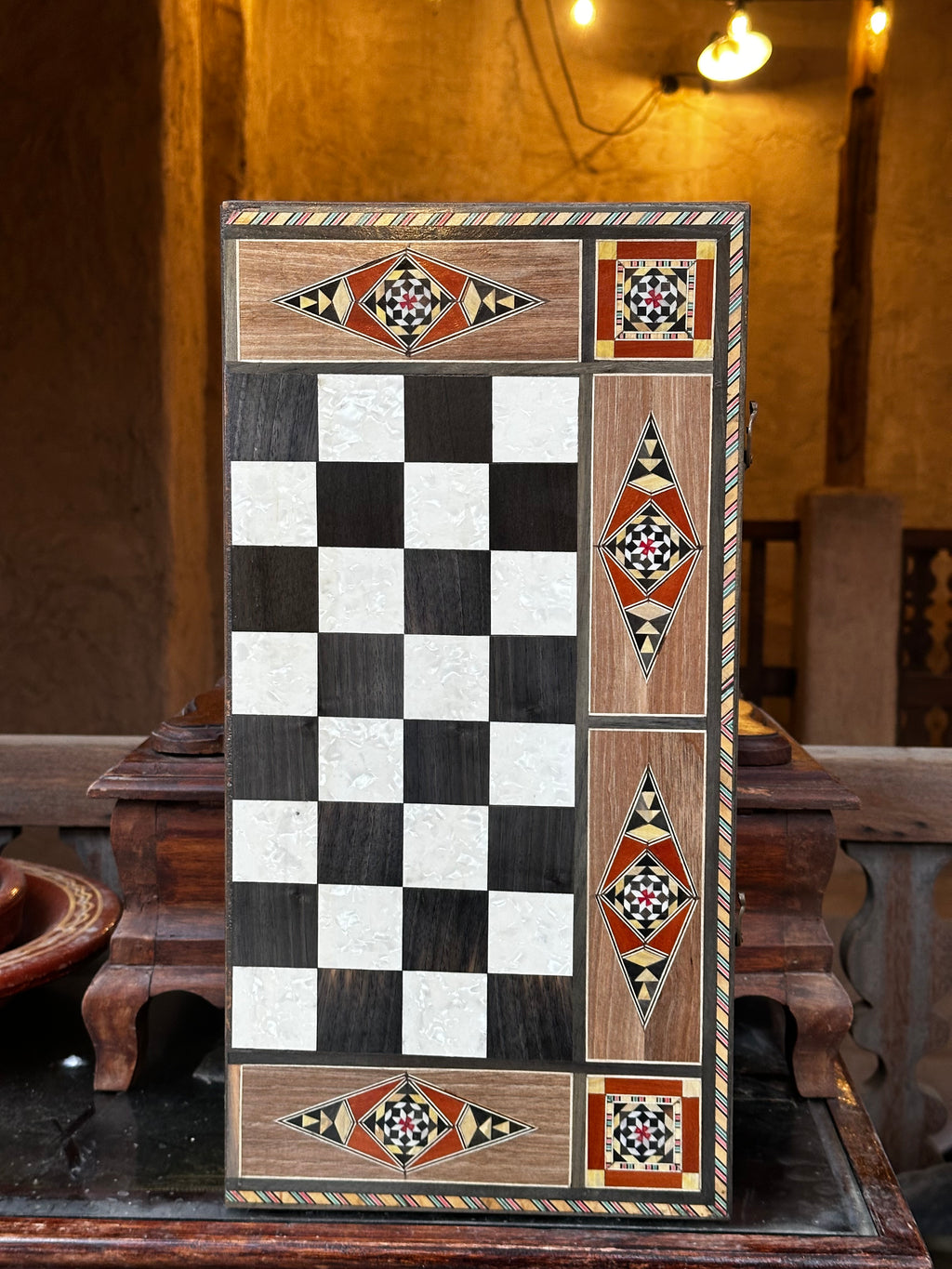 Chessboard & backgammon