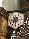 Syrian Mother-of-Pearl & Resin Wall Clock check the availability by WhatsApp +971 56 432 2880