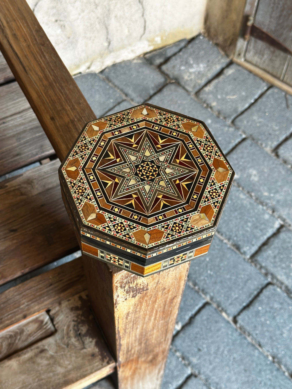 16 × 16 cm Damascene Mosaic Box