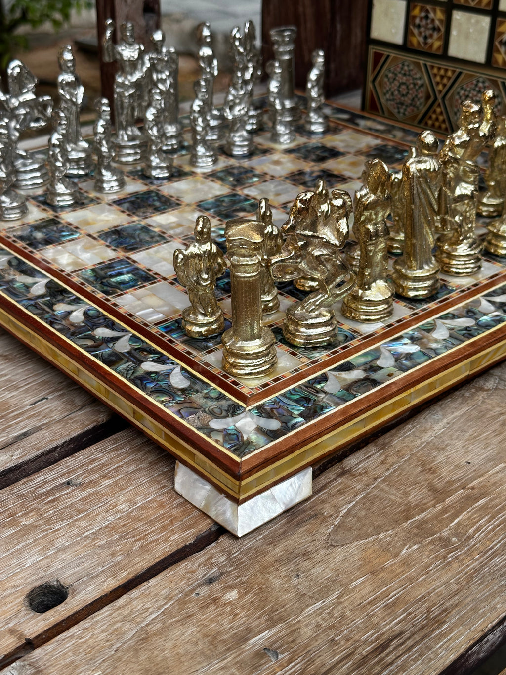 Luxury Mother-of-Pearl Chess Board/order by Whatsapp +971 56 432 2880