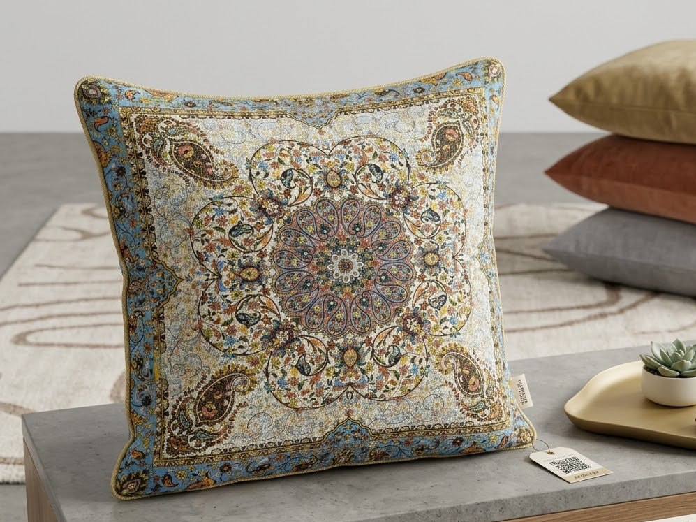 أغطية وسائد (كوشن كفر) بتصميم تراثي شرقي - 45×45 سم 
Oriental Persian Style Decorative Cushion Cover Set - 45x45 cm