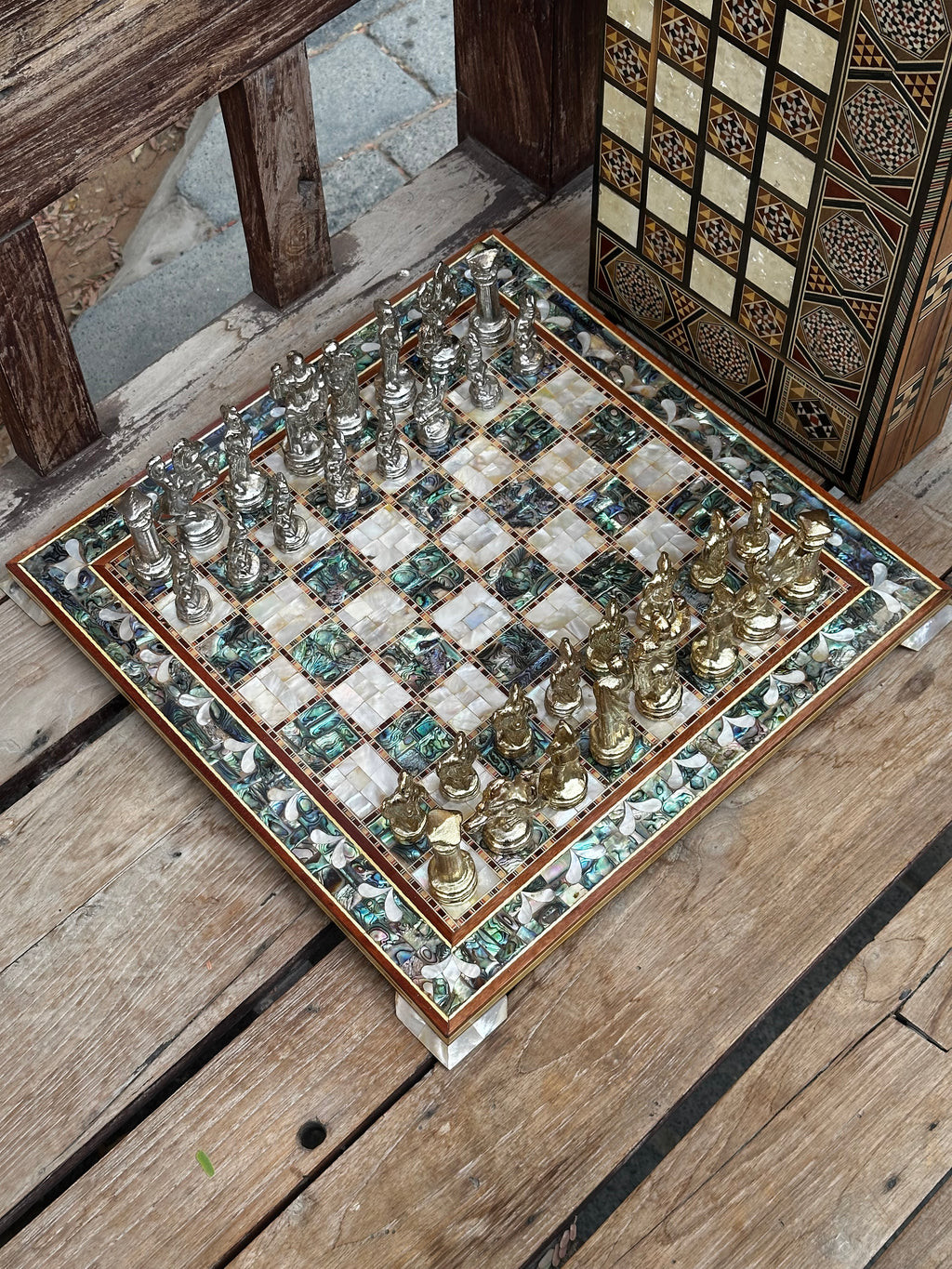 Luxury Mother-of-Pearl Chess Board/order by Whatsapp +971 56 432 2880