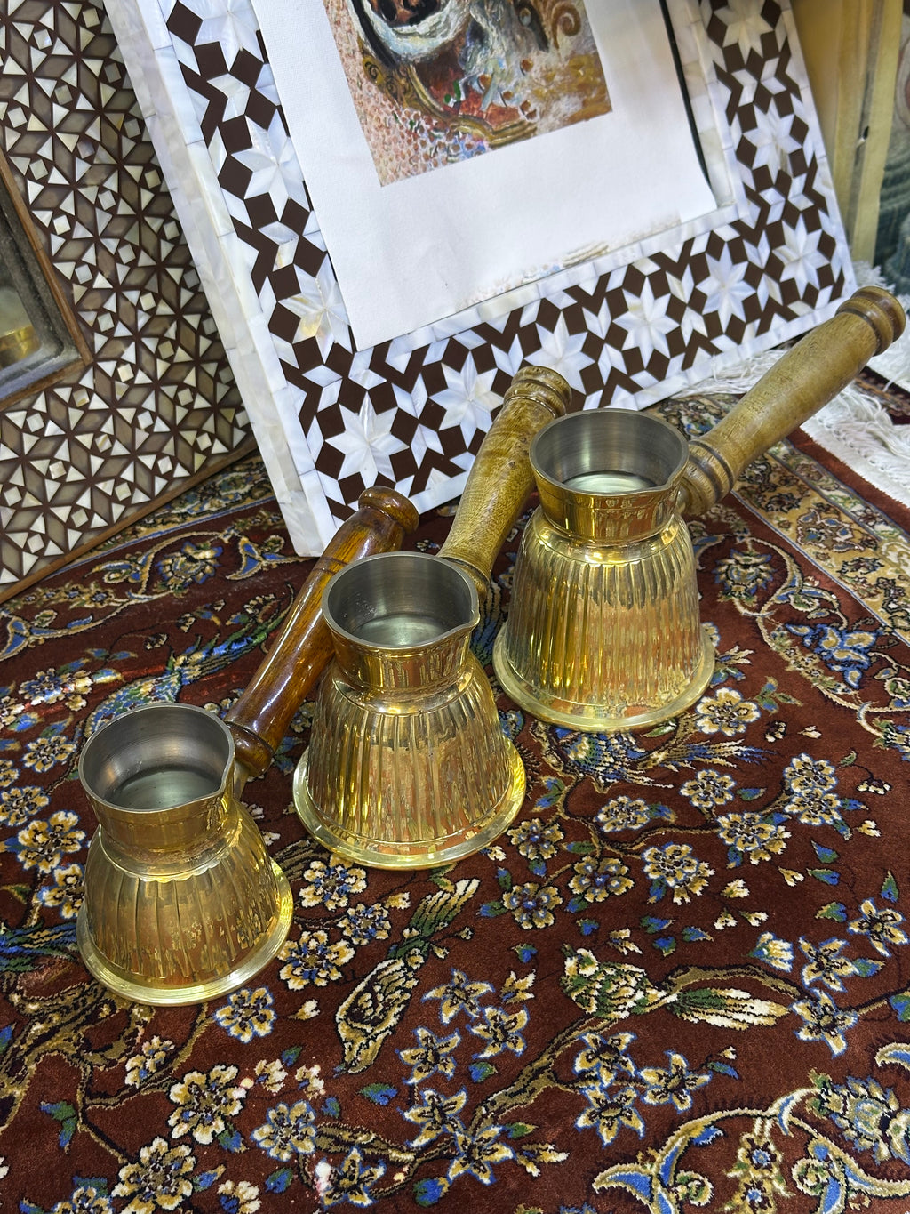 Small (1–2 Cups) Coffee Pot with Wooden Handle