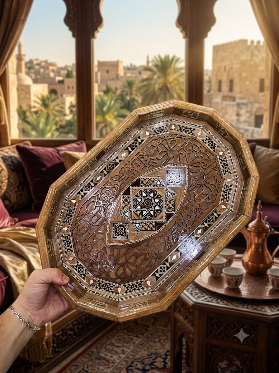 Hand made coffee tray
