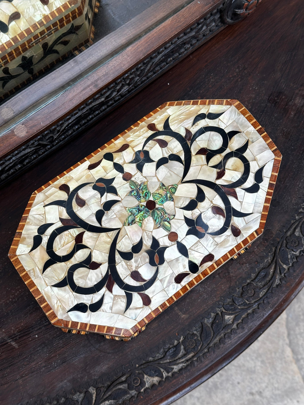 Mother-of-Pearl Jewelry Box