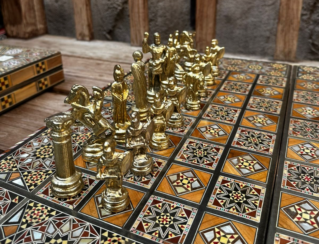 Add a metal chess pices fit on 40*4-50*50 cm chessboard