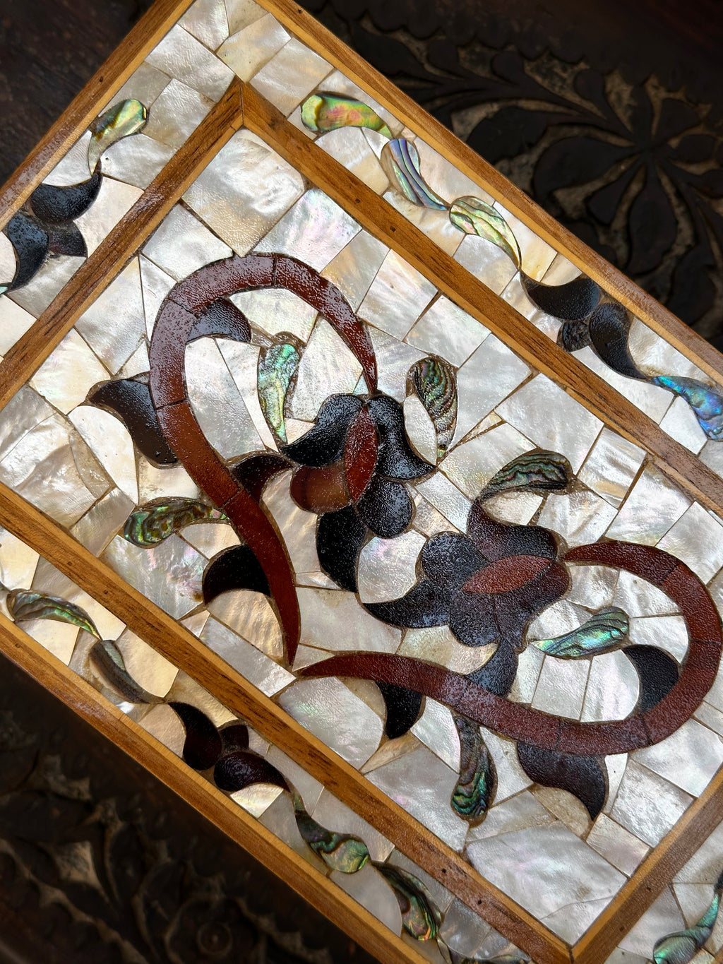 Tulip Mother of pearl jewelry box