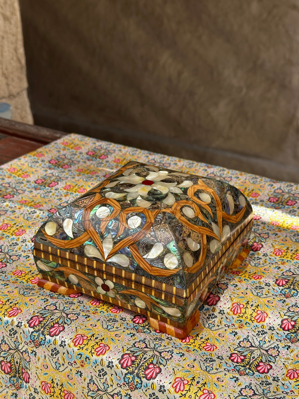 Handmade 16*16 Jewelry Box – Green Mother of Pearl