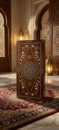 Handmade Damascene Mosaic Backgammon Table