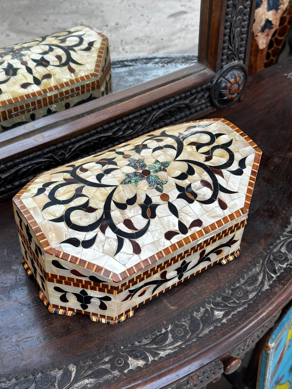 Mother-of-Pearl Jewelry Box