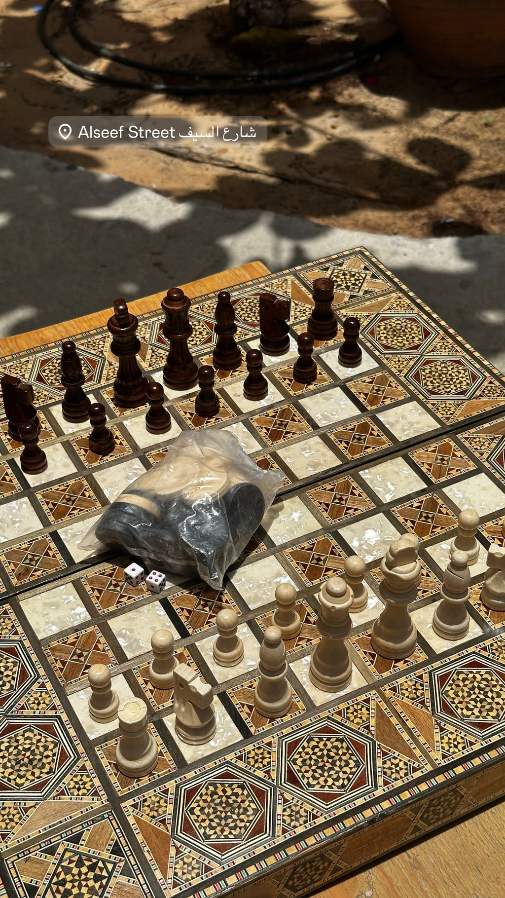 Wooden Chess Pieces – For 50 × 50 cm Chess & Backgammon Boards