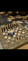 Wooden Chess Pieces – For 50 × 50 cm Chess & Backgammon Boards