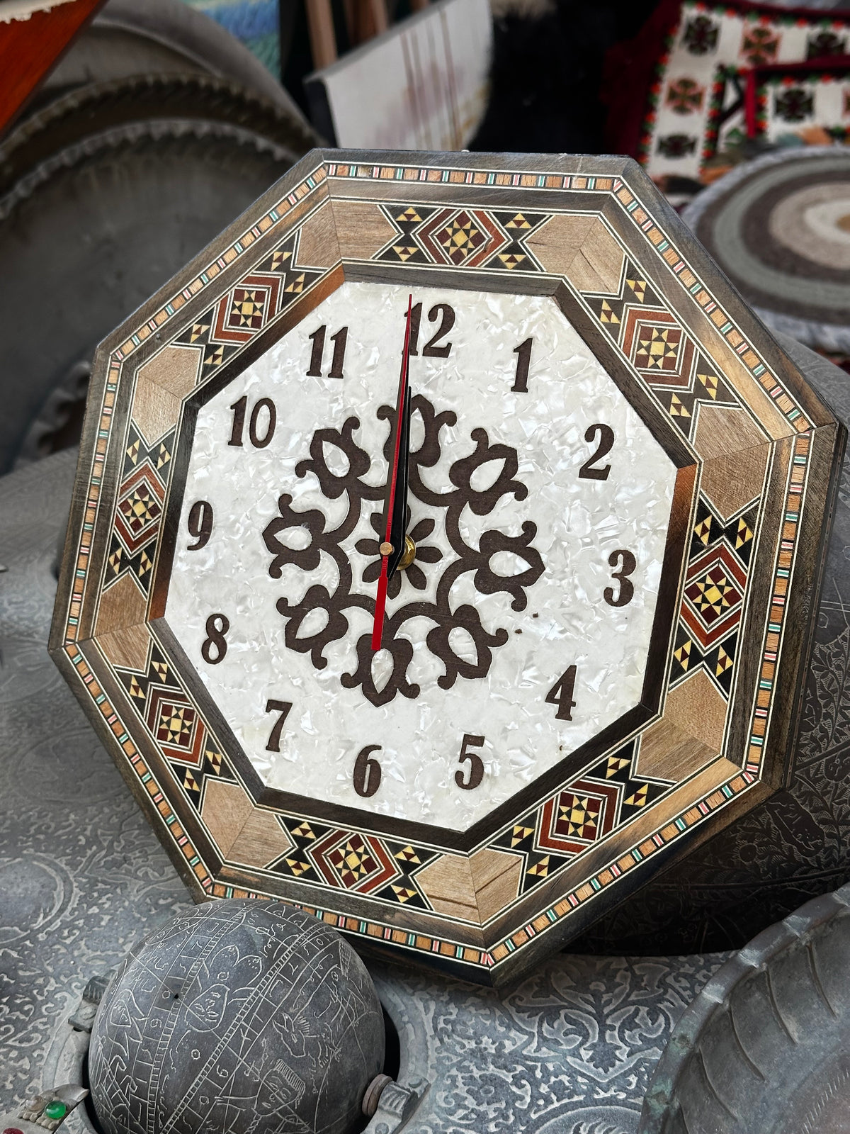 Mosaic wall watch