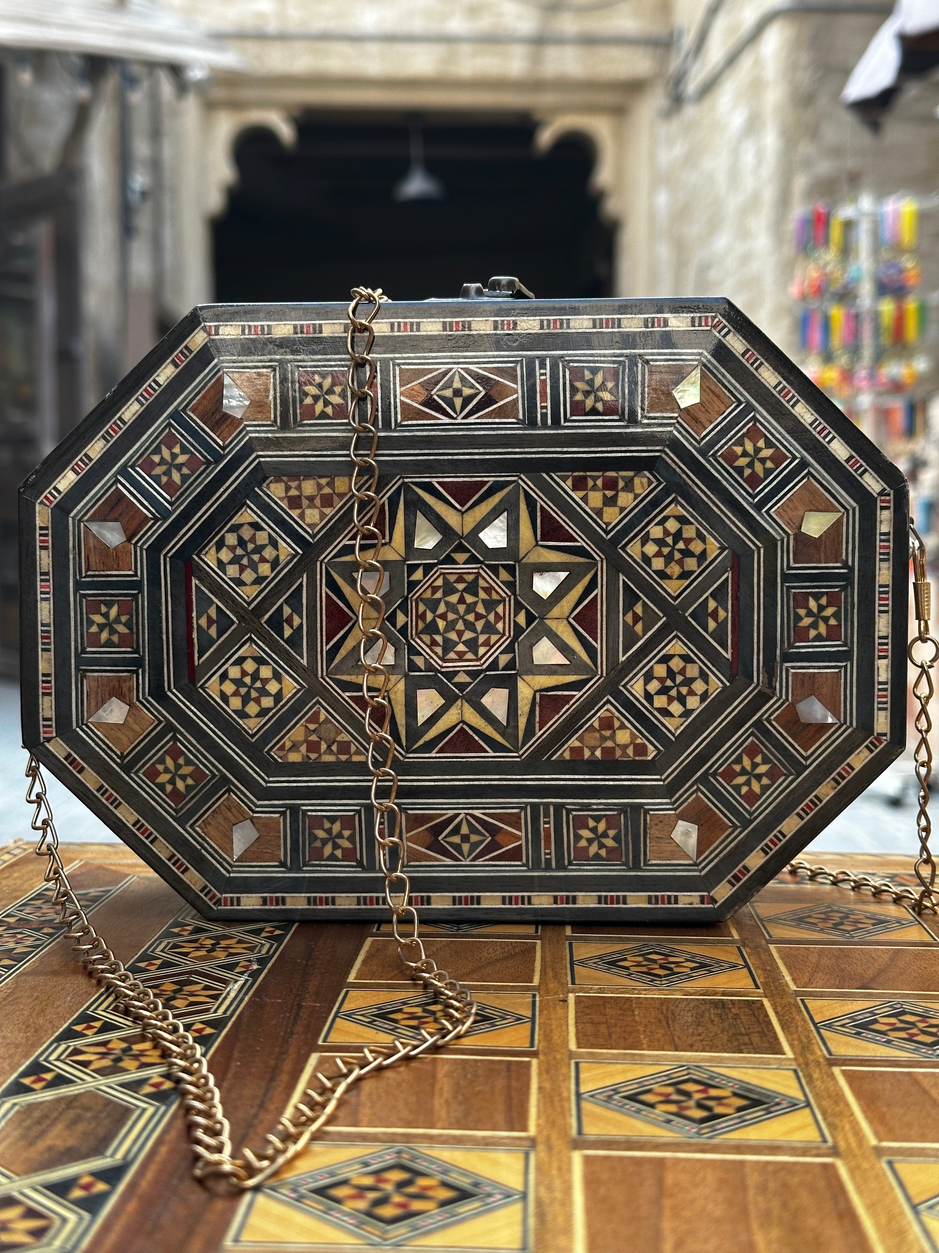 Mosaic hand bag