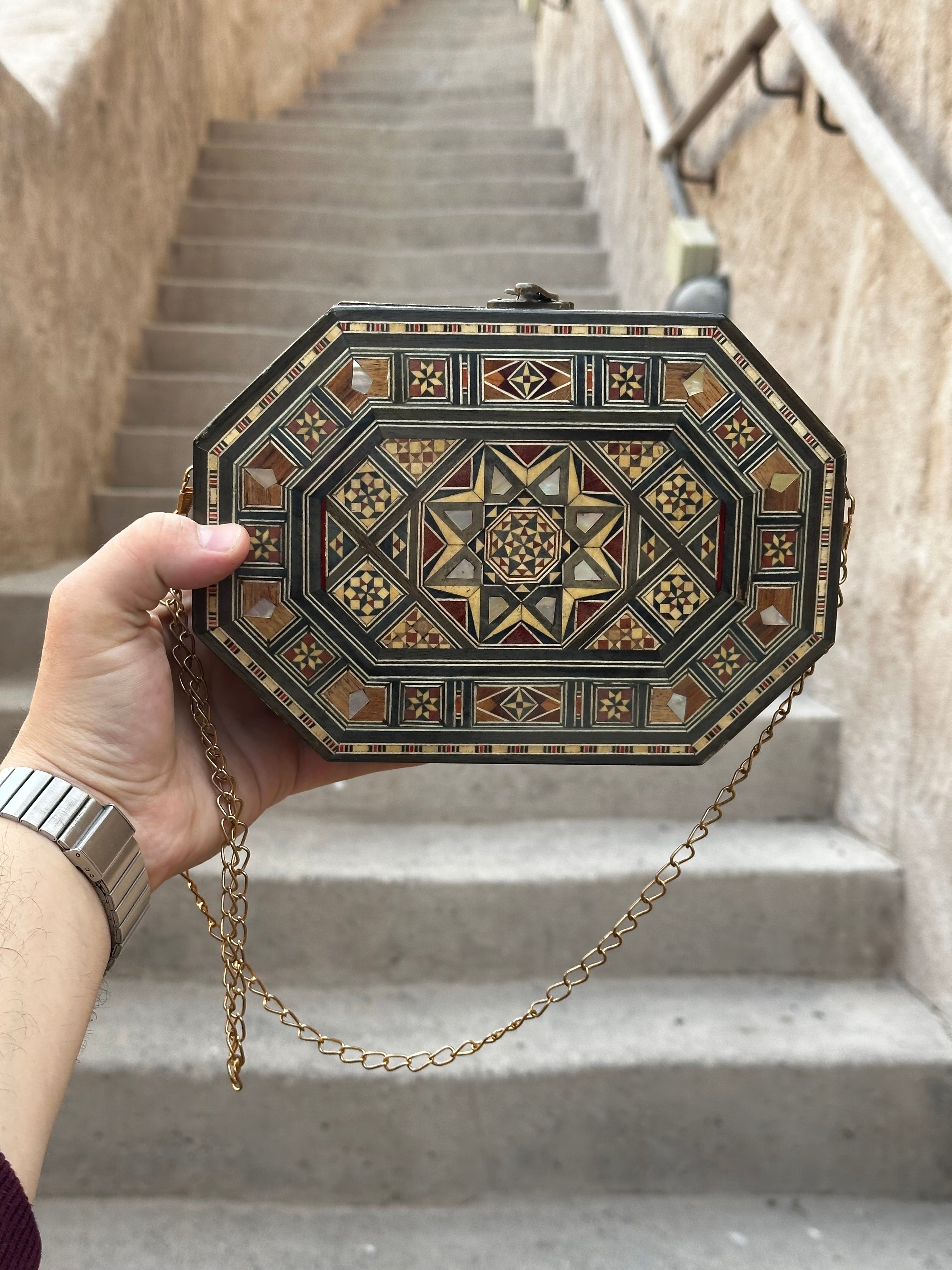 Mosaic hand bag