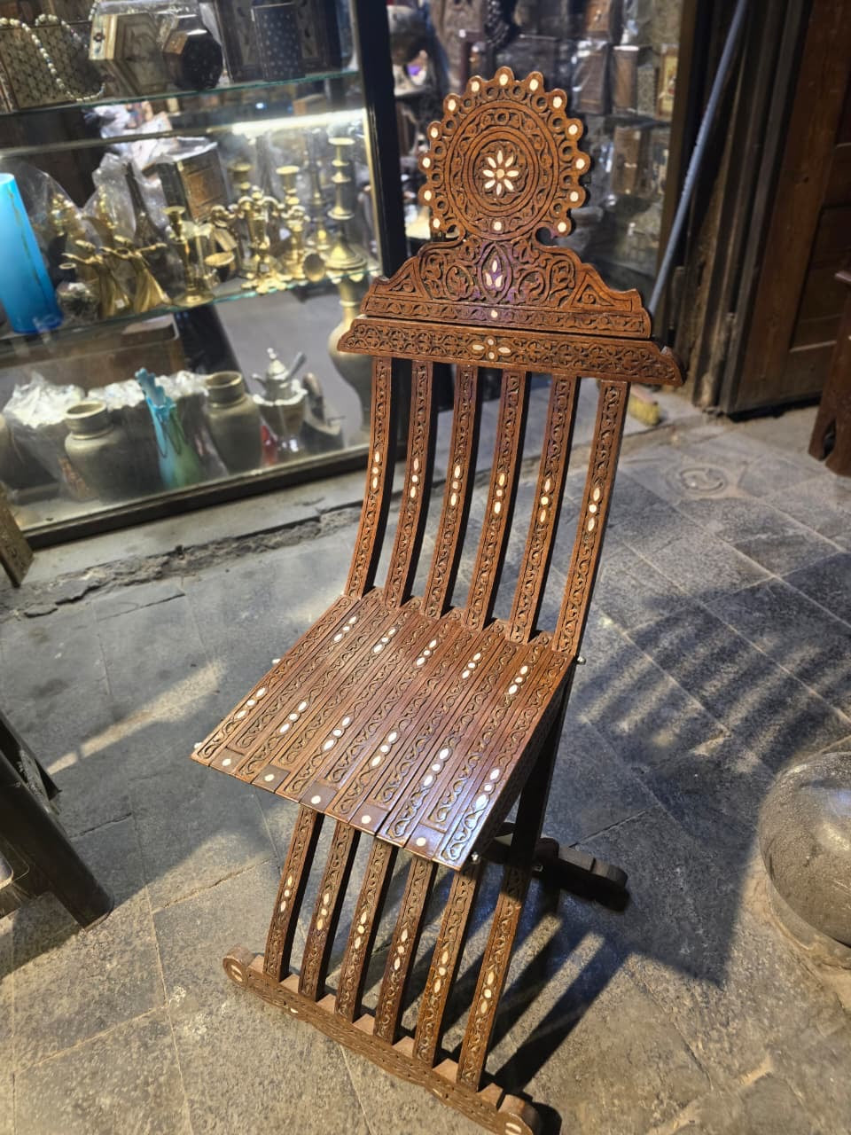 Beach wood chair