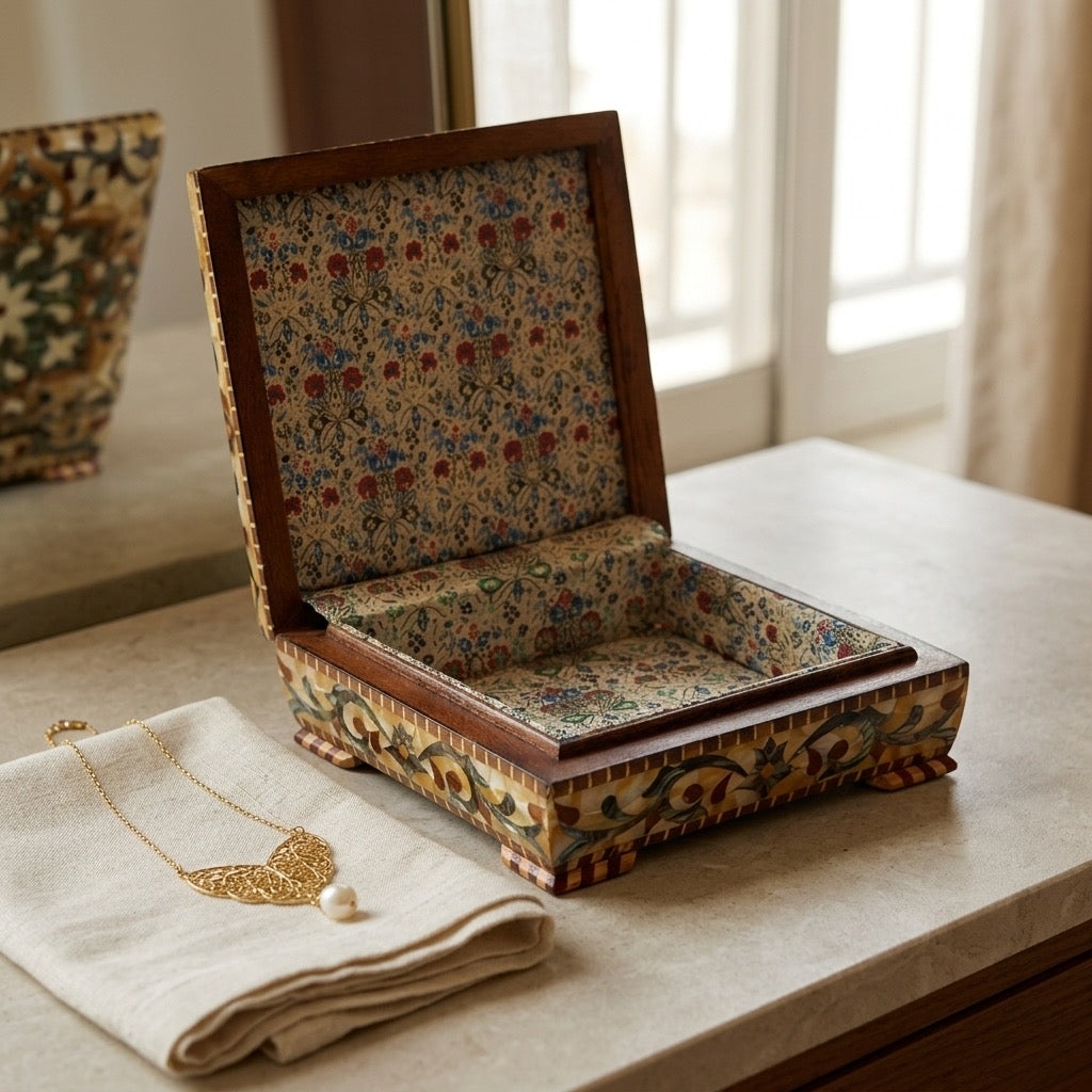 26*26 mother of pearl box