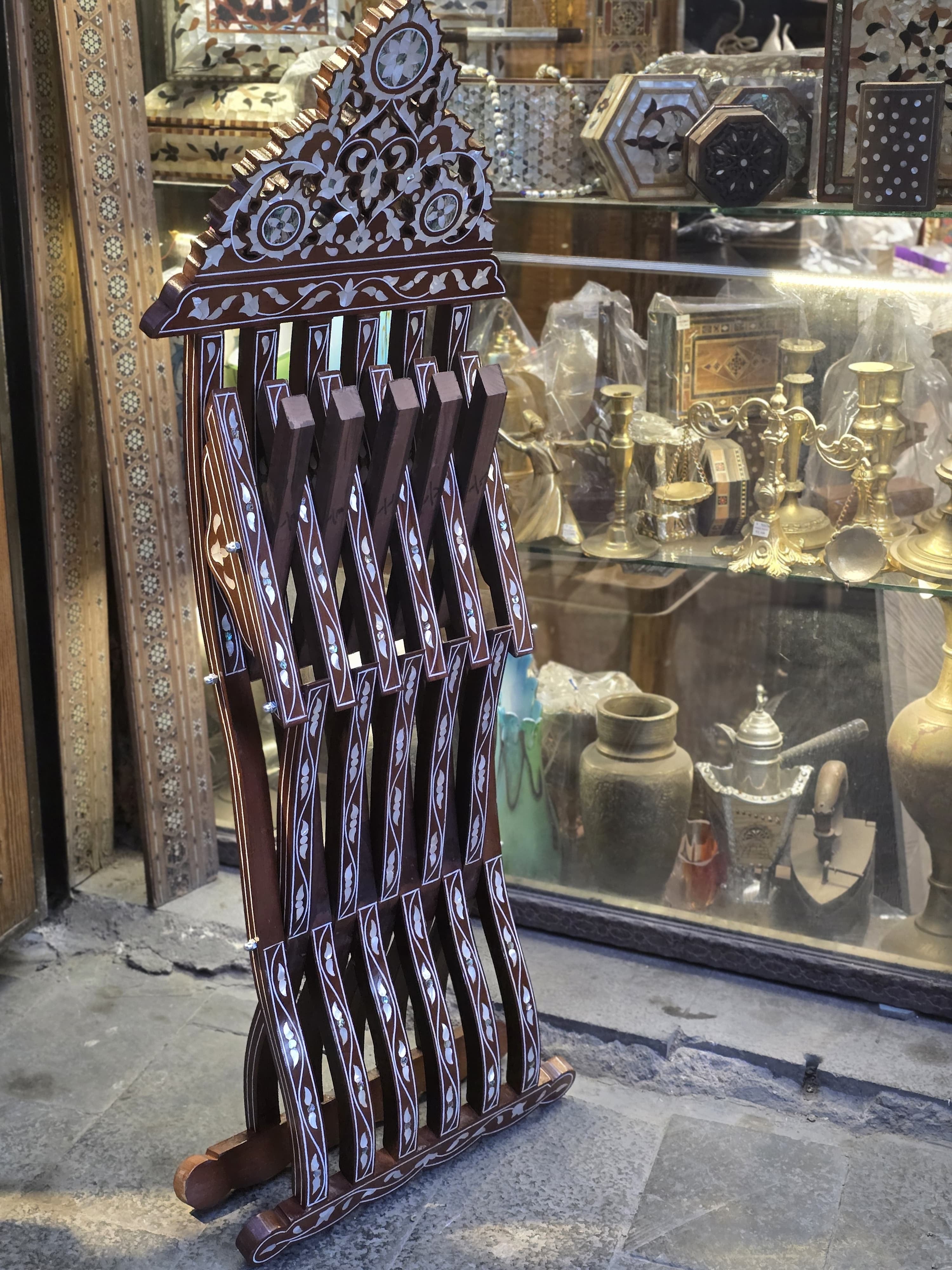 Walnut wood chair