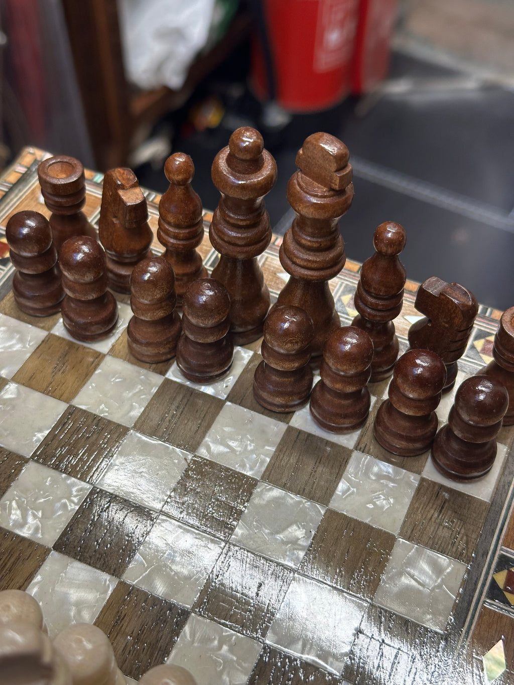 Mosaic Chessboard Set (24×24 cm)