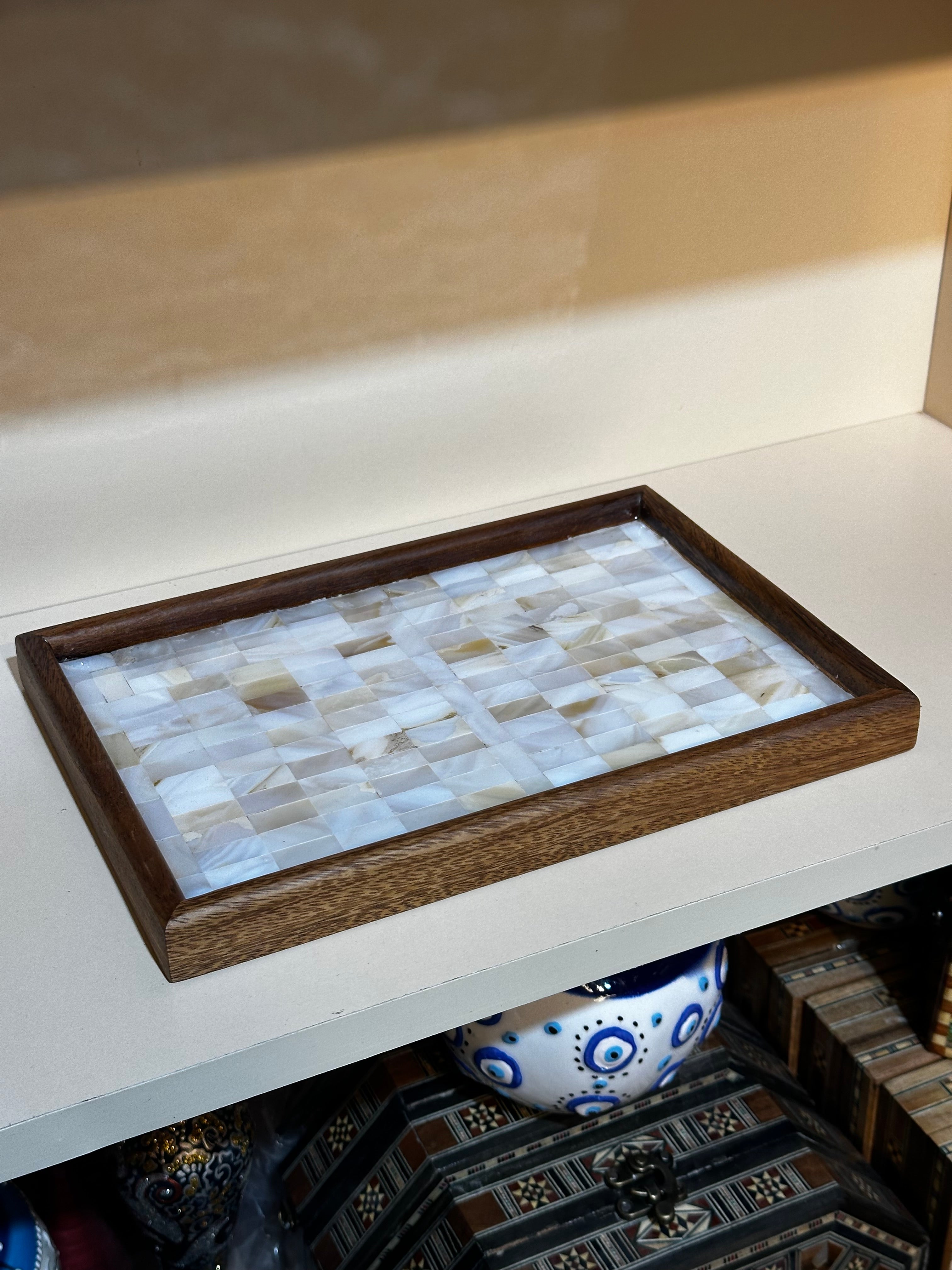Hand made coffee tray