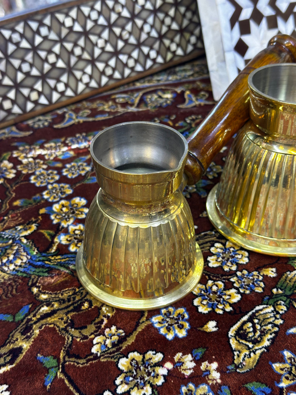 Small (1–2 Cups) Coffee Pot with Wooden Handle
