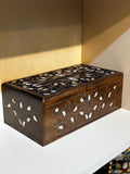 Wooden tissue box