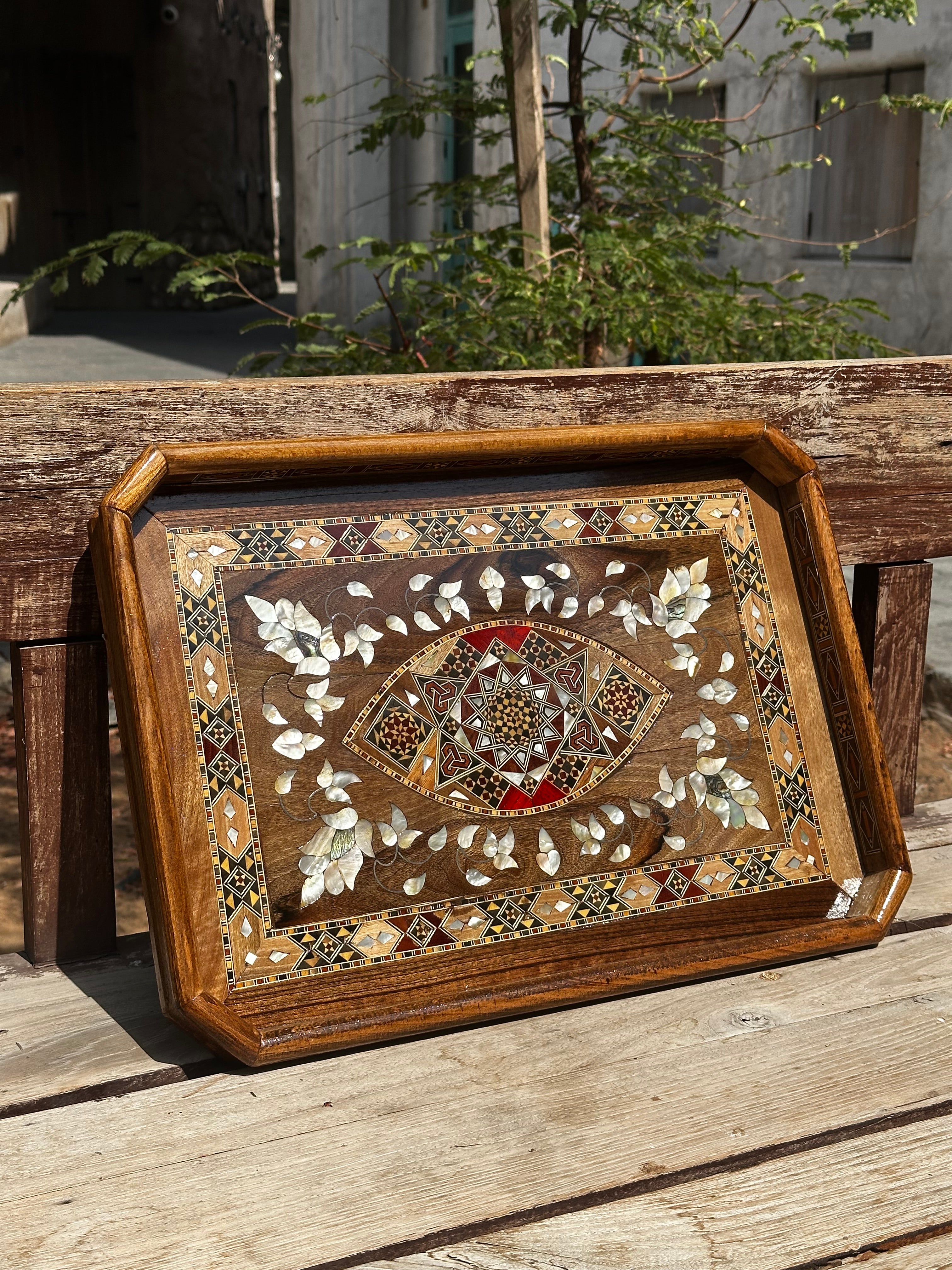 mosaic coffee tray