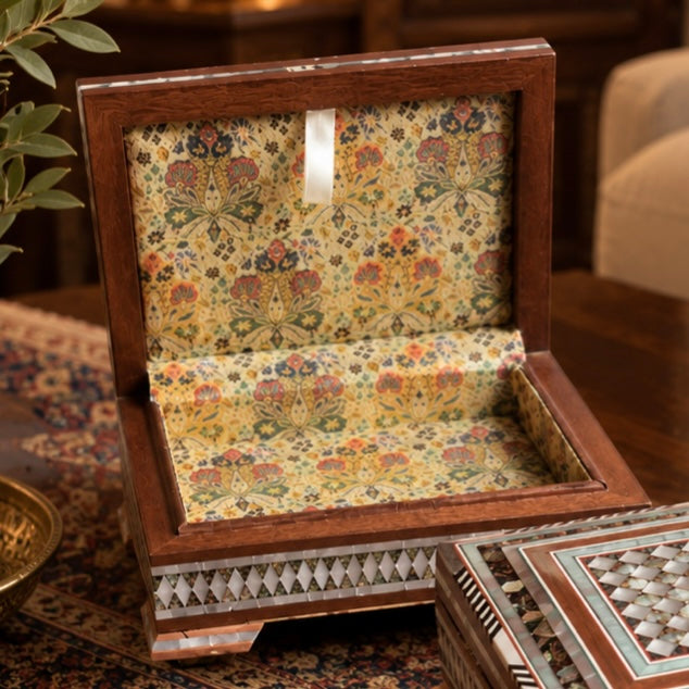 Luxury Syrian Mother-of-Pearl Inlaid Keepsake Box