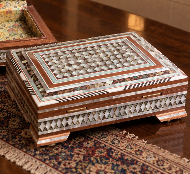 Luxury Syrian Mother-of-Pearl Inlaid Keepsake Box