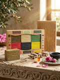مجموعة صابون حلب "دقة قديمة" - تشكيلة أرابيسك الملكية (6 قطع ) Aleppo Soap "Dakka Kadima